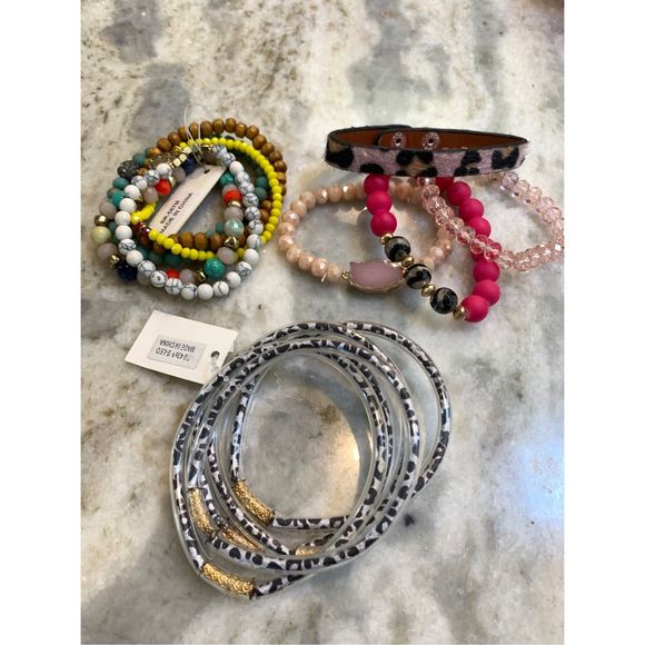 Multi Color Beaded and Bangle Bracelets #grab bag - Picture 1 of 6